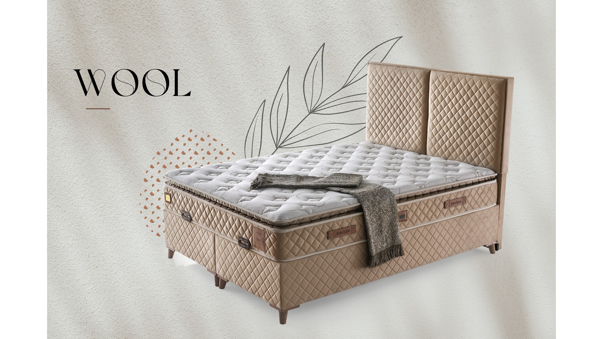 Wool Yatak Baza Set - Yatak Setleri | Yapı Mobilya - Görsel 2